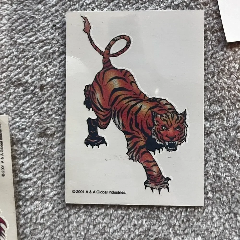 Vintage Temporary Tattoos and Vintage sticker lot (Spongebob, Hulk, etc)